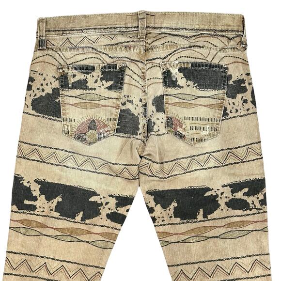 Current/Elliott The Ankle Skinny Vintage Tribal Destroy Jeans Size 26 NWT $218 - Picture 7 of 12